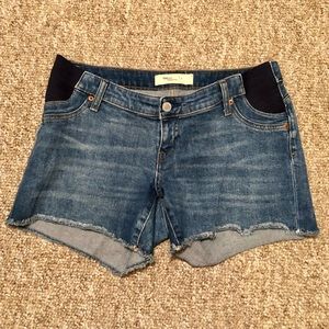 Gap Maternity Denim cut off shorts